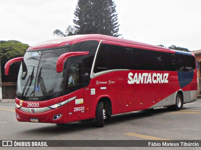 Viação Santa Cruz 29020 na cidade de Três Corações, Minas Gerais, Brasil, por Fábio Mateus Tibúrcio. ID da foto: 11767276.