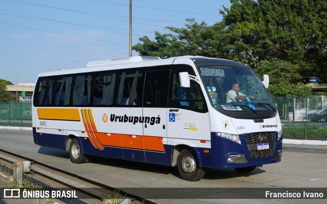 Auto Viação Urubupungá 5490 na cidade de São Paulo, São Paulo, Brasil, por Francisco Ivano. ID da foto: 11767221.