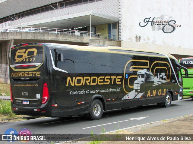 Expresso Nordeste 6031 na cidade de Campinas, São Paulo, Brasil, por Henrique Alves de Paula Silva. ID da foto: 11765698.