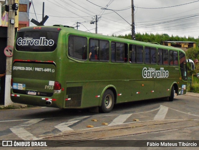 Viação Carvalho 8935 na cidade de Três Corações, Minas Gerais, Brasil, por Fábio Mateus Tibúrcio. Número da foto: #11764973.