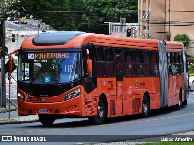 Auto Viação Redentor HE728 na cidade de Curitiba, Paraná, Brasil, por Lucas Amorim. ID da foto: 11766394.