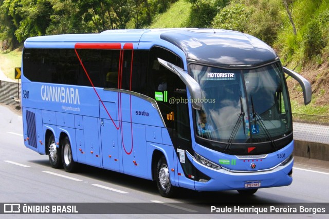 UTIL - União Transporte Interestadual de Luxo 5301 na cidade de Piraí, Rio de Janeiro, Brasil, por Paulo Henrique Pereira Borges. ID da foto: 11765621.