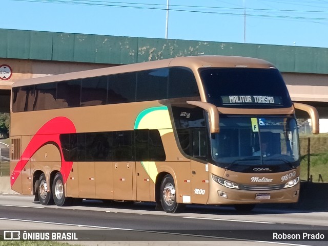 Malitur Turismo 9800 na cidade de São José dos Campos, São Paulo, Brasil, por Robson Prado. ID da foto: 11768068.