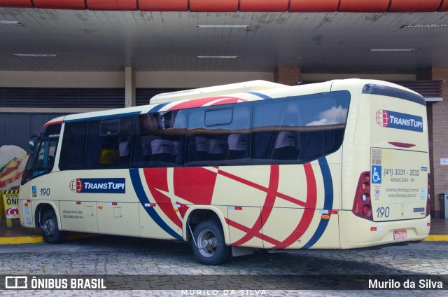 TransTupi Turismo e Fretamento 190 na cidade de Registro, São Paulo, Brasil, por Murilo da Silva. ID da foto: 11764558.