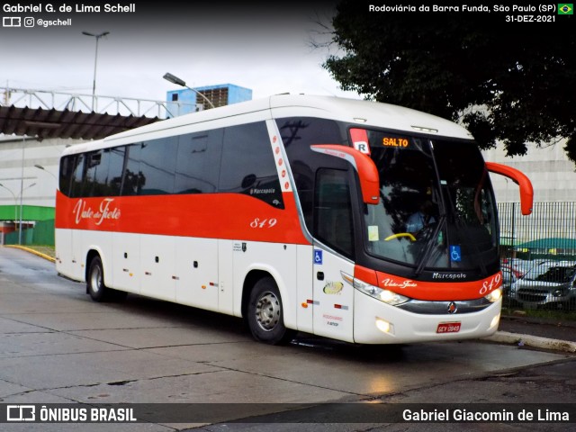 Viação Vale do Tietê 849 na cidade de São Paulo, São Paulo, Brasil, por Gabriel Giacomin de Lima. Número da foto: #12451080.