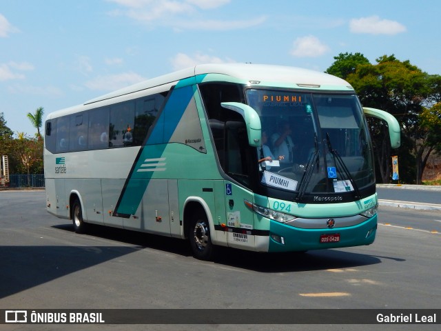 Santa Fé Transportes 094 na cidade de Formiga, Minas Gerais, Brasil, por Gabriel Leal. Número da foto: #12452753.