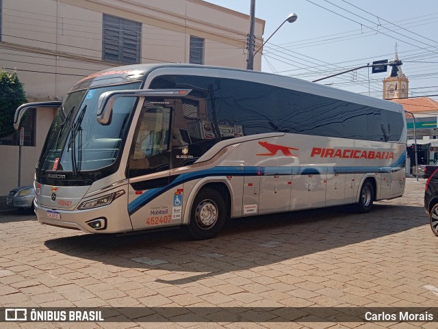 Viação Piracicabana 452407 na cidade de Presidente Venceslau, São Paulo, Brasil, por Carlos Morais. Número da foto: #12451346.