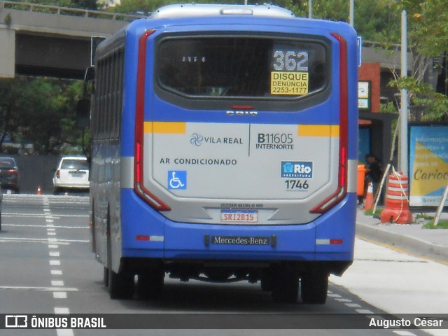 Viação Vila Real B11605 na cidade de Rio de Janeiro, Rio de Janeiro, Brasil, por Augusto César. Número da foto: #12453226.