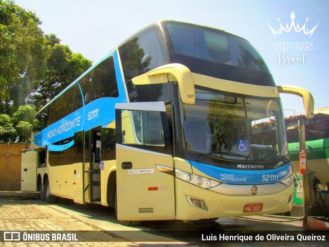 Viação Novo Horizonte 521111 na cidade de Montes Claros, Minas Gerais, Brasil, por Luis Henrique de Oliveira Queiroz. Número da foto: #12451469.