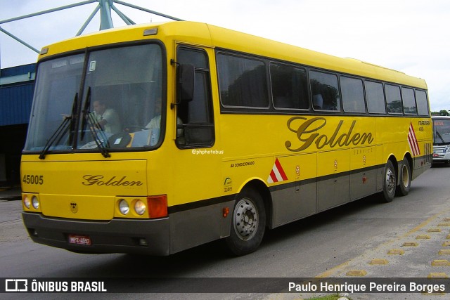 Viação Itapemirim 45005 na cidade de Resende, Rio de Janeiro, Brasil, por Paulo Henrique Pereira Borges. Número da foto: #12452346.