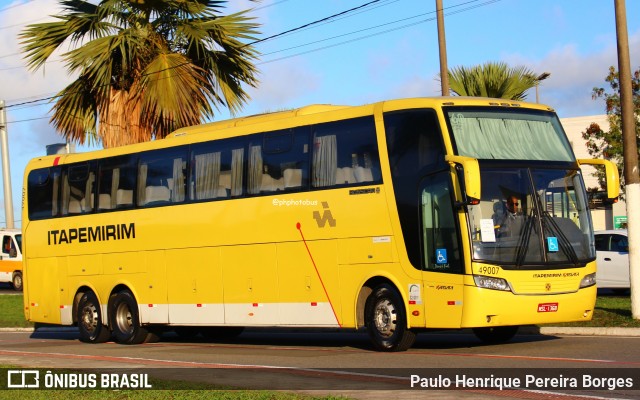 Viação Itapemirim 49007 na cidade de Vitória, Espírito Santo, Brasil, por Paulo Henrique Pereira Borges. Número da foto: #12452328.