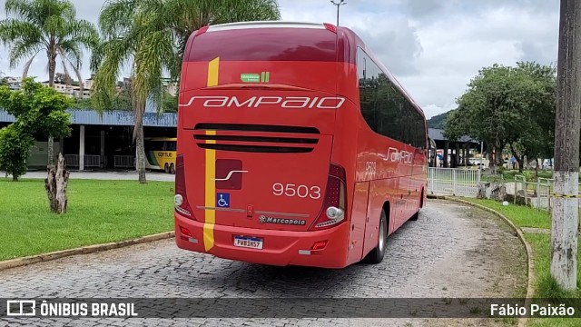 Viação Sampaio 9503 na cidade de Juiz de Fora, Minas Gerais, Brasil, por Fábio Paixão. Número da foto: #12451208.