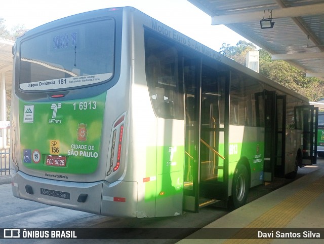Transcooper > Norte Buss 1 6913 na cidade de São Paulo, São Paulo, Brasil, por Davi Santos Silva. Número da foto: #12450244.