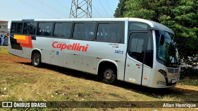 Transportes Capellini 34015 na cidade de Sumaré, São Paulo, Brasil, por Allan Henrique. Número da foto: #12450385.
