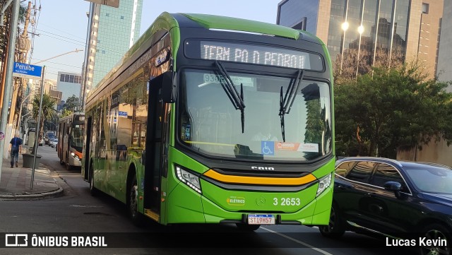 Viação Metrópole Paulista - Zona Leste 3 2653 na cidade de São Paulo, São Paulo, Brasil, por Lucas Kevin. Número da foto: #12450336.