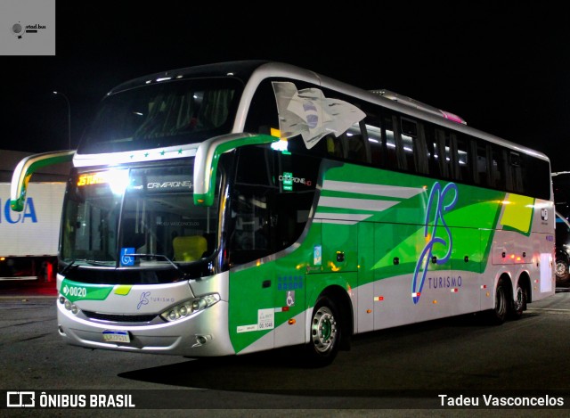JS Rodrigues Turismo 0020 na cidade de Guaratinguetá, São Paulo, Brasil, por Tadeu Vasconcelos. Número da foto: #12451627.