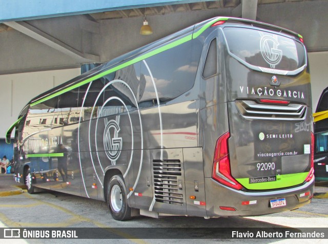 Viação Garcia 92090 na cidade de Sorocaba, São Paulo, Brasil, por Flavio Alberto Fernandes. Número da foto: #12451889.