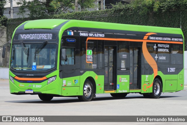 Viação Gato Preto 8 2007 na cidade de São Paulo, São Paulo, Brasil, por Luiz Fernando Maximo. Número da foto: #12452478.