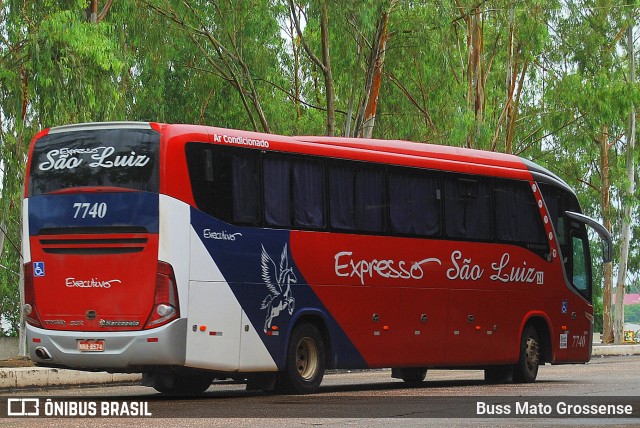 Expresso São Luiz 7740 na cidade de Cuiabá, Mato Grosso, Brasil, por Buss Mato Grossense. Número da foto: #12452762.