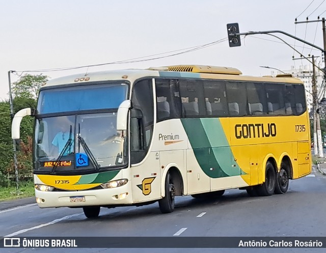 Empresa Gontijo de Transportes 17315 na cidade de Juiz de Fora, Minas Gerais, Brasil, por Antônio Carlos Rosário. Número da foto: #12452593.