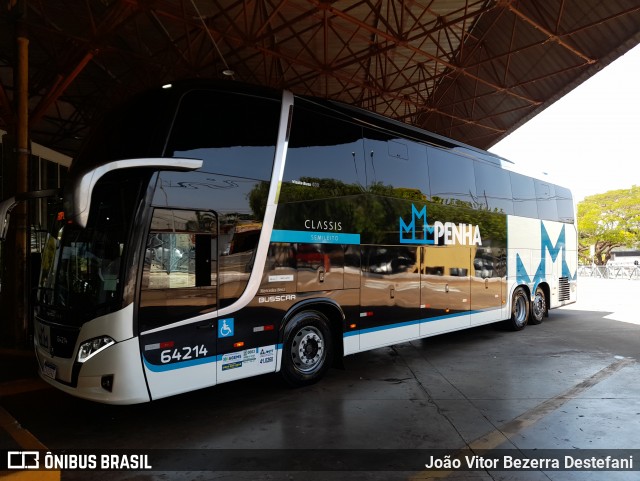Empresa de Ônibus Nossa Senhora da Penha 64214 na cidade de Maringá, Paraná, Brasil, por João Vitor Bezerra Destefani. Número da foto: #12453054.