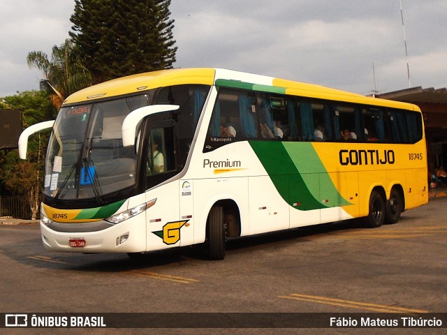 Empresa Gontijo de Transportes 18745 na cidade de Três Corações, Minas Gerais, Brasil, por Fábio Mateus Tibúrcio. Número da foto: #12451753.