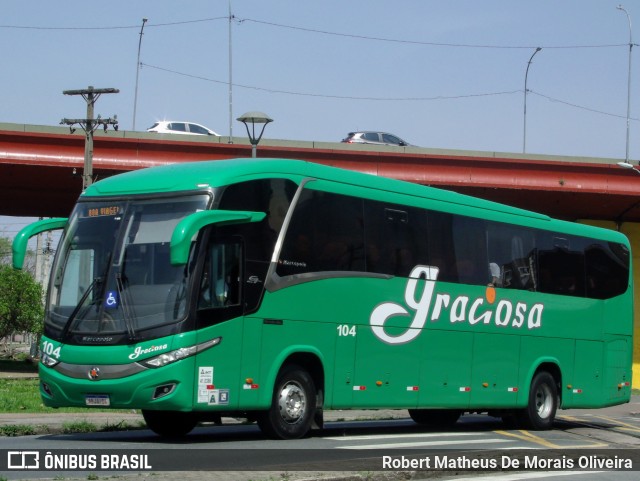 Viação Graciosa 104 na cidade de Curitiba, Paraná, Brasil, por Robert Matheus De Morais Oliveira. Número da foto: #12452314.