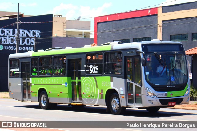 Viação Garcia 8953 na cidade de Arapongas, Paraná, Brasil, por Paulo Henrique Pereira Borges. Número da foto: #12452372.