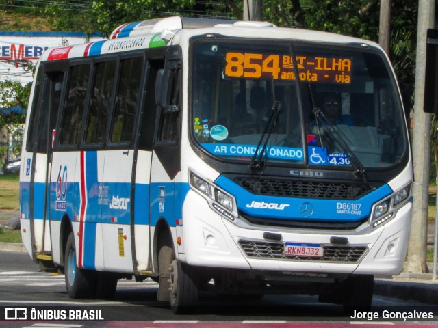 Auto Viação Jabour D86187 na cidade de Rio de Janeiro, Rio de Janeiro, Brasil, por Jorge Gonçalves. Número da foto: #12473530.