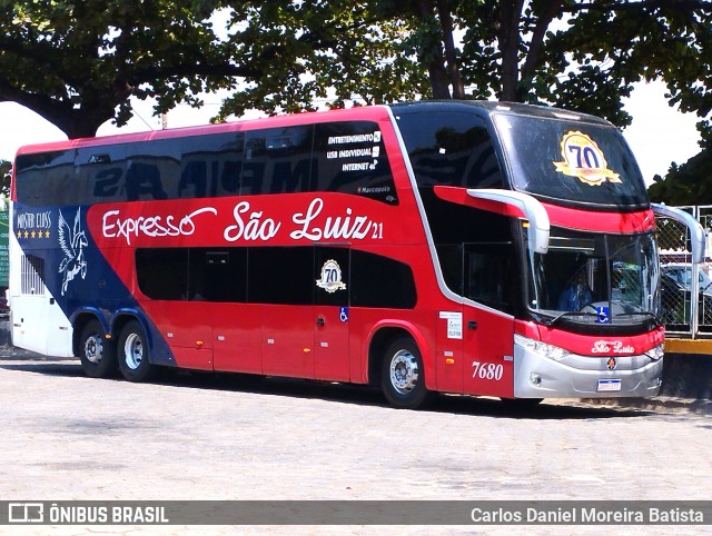 Expresso São Luiz 7680 na cidade de Goiânia, Goiás, Brasil, por Carlos Daniel Moreira Batista. Número da foto: #12473498.