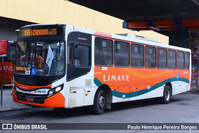 Linave Transportes RJ 146.135 na cidade de Nova Iguaçu, Rio de Janeiro, Brasil, por Paulo Henrique Pereira Borges. Número da foto: #12474611.