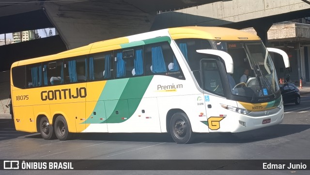 Empresa Gontijo de Transportes 18075 na cidade de Belo Horizonte, Minas Gerais, Brasil, por Edmar Junio. Número da foto: #12474584.