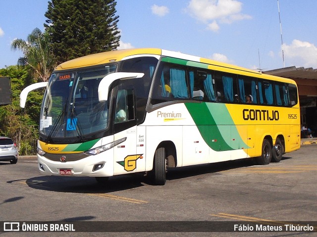 Empresa Gontijo de Transportes 19525 na cidade de Três Corações, Minas Gerais, Brasil, por Fábio Mateus Tibúrcio. Número da foto: #12473405.