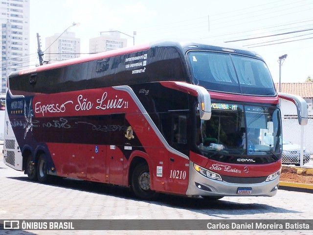 Expresso São Luiz 10210 na cidade de Goiânia, Goiás, Brasil, por Carlos Daniel Moreira Batista. Número da foto: #12473508.