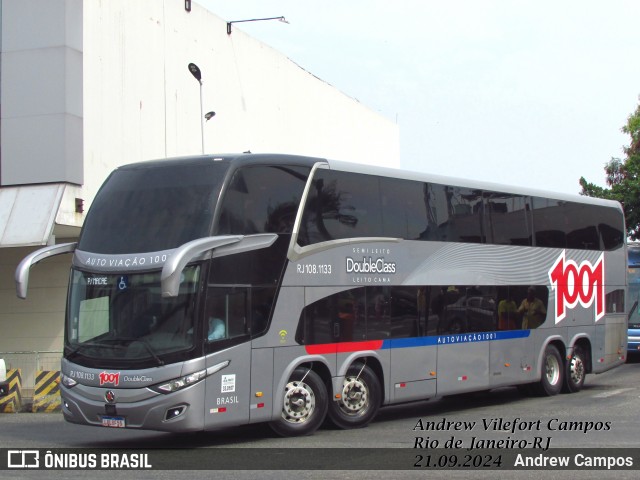 Auto Viação 1001 RJ 108.1133 na cidade de Rio de Janeiro, Rio de Janeiro, Brasil, por Andrew Campos. Número da foto: #12475147.
