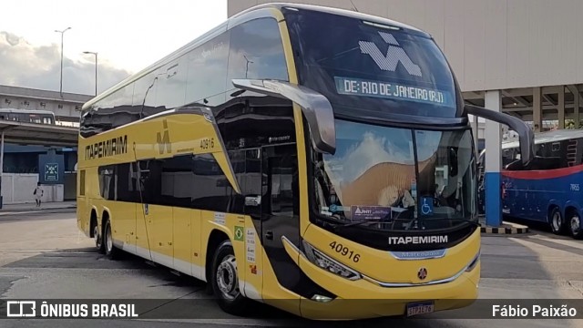 Viação Nova Itapemirim 40916 na cidade de Rio de Janeiro, Rio de Janeiro, Brasil, por Fábio Paixão. Número da foto: #12475812.