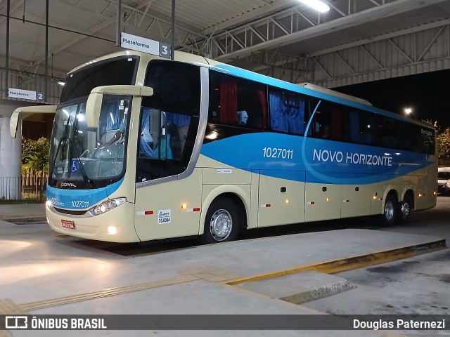 Viação Novo Horizonte 1027011 na cidade de Leopoldina, Minas Gerais, Brasil, por Douglas Paternezi. Número da foto: #12476355.