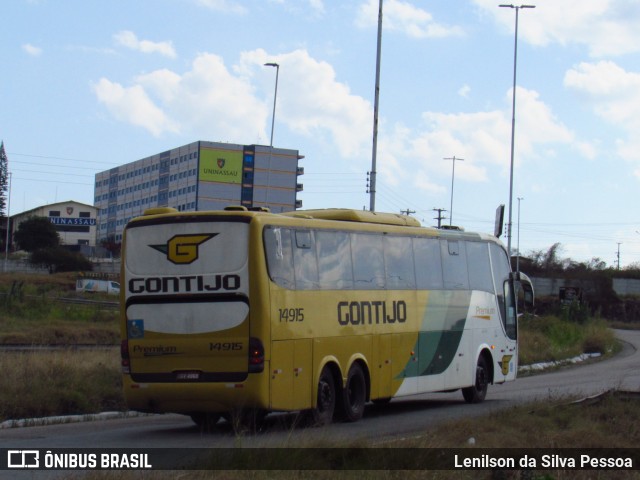 Empresa Gontijo de Transportes 14915 na cidade de Caruaru, Pernambuco, Brasil, por Lenilson da Silva Pessoa. Número da foto: #12477568.