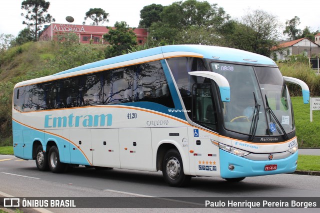 Emtram 4120 na cidade de Barra do Piraí, Rio de Janeiro, Brasil, por Paulo Henrique Pereira Borges. Número da foto: #12476905.