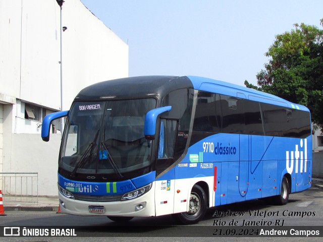 UTIL - União Transporte Interestadual de Luxo 9710 na cidade de Rio de Janeiro, Rio de Janeiro, Brasil, por Andrew Campos. Número da foto: #12477742.