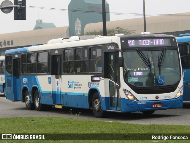 Insular Transportes Coletivos 45191 na cidade de Florianópolis, Santa Catarina, Brasil, por Rodrigo Fonseca. Número da foto: #12477371.