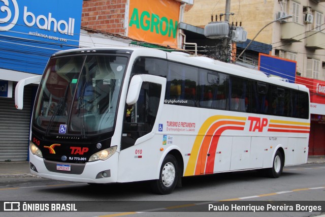 TAP Turismo e Fretamento 010 na cidade de Barra do Piraí, Rio de Janeiro, Brasil, por Paulo Henrique Pereira Borges. Número da foto: #12477424.