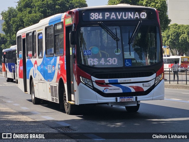 Viação Pavunense B32702 na cidade de Rio de Janeiro, Rio de Janeiro, Brasil, por Cleiton Linhares. Número da foto: #12475423.