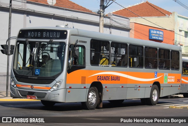 Transportes Coletivos Grande Bauru 2953 na cidade de Bauru, São Paulo, Brasil, por Paulo Henrique Pereira Borges. Número da foto: #12476937.