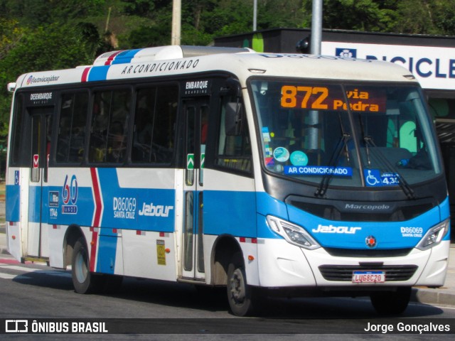 Auto Viação Jabour D86069 na cidade de Rio de Janeiro, Rio de Janeiro, Brasil, por Jorge Gonçalves. Número da foto: #12476685.