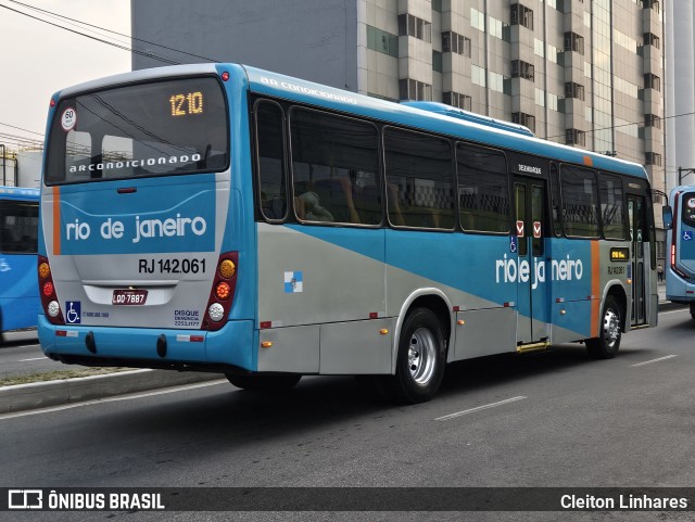 Expresso Rio de Janeiro RJ 142.061 na cidade de Niterói, Rio de Janeiro, Brasil, por Cleiton Linhares. Número da foto: #12475422.
