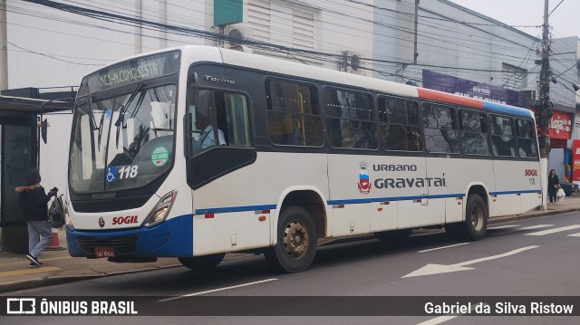 SOGIL - Sociedade de Ônibus Gigante Ltda. 118 na cidade de Gravataí, Rio Grande do Sul, Brasil, por Gabriel da Silva Ristow. Número da foto: #12478587.