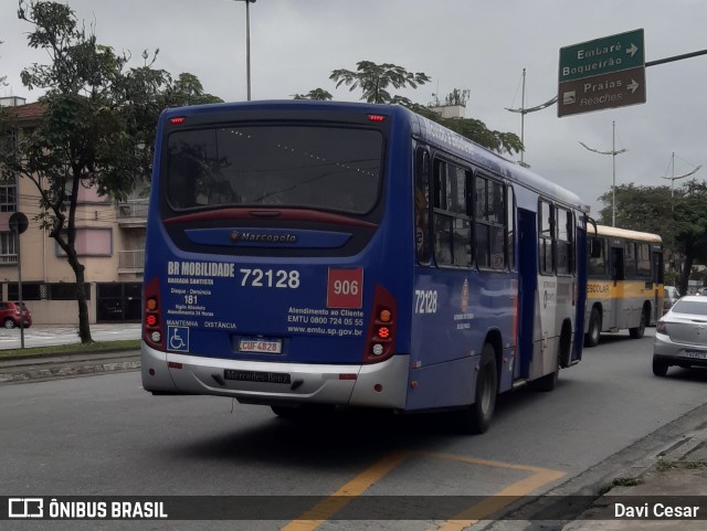 BR Mobilidade Baixada Santista 72128 na cidade de Santos, São Paulo, Brasil, por Davi Cesar. Número da foto: #12478072.