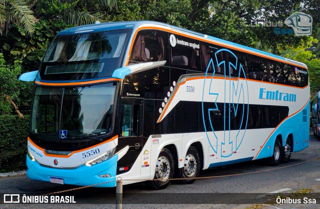 Emtram 5550 na cidade de Salvador, Bahia, Brasil, por Ônibus Ssa. Número da foto: #12478485.