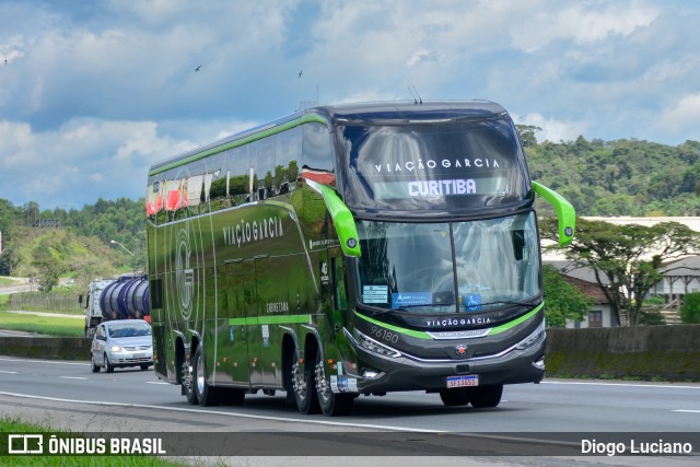 Viação Garcia 96180 na cidade de Joinville, Santa Catarina, Brasil, por Diogo Luciano. Número da foto: #12480189.